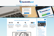 Bandwidth Pool Website - Homepage