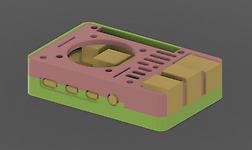 Raspberry Pi 4 case CAD model
